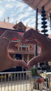 Haritha Nair Instagram - Thanks to Shaadi.com😋 He is the ONE❤️ You had me at - 'lets go on a date to a temple'🥰 Thank you for making me believe in this institution named 'MARRIAGE' Getting there very sooooooon🫶🏻 #forevergrateful🙏