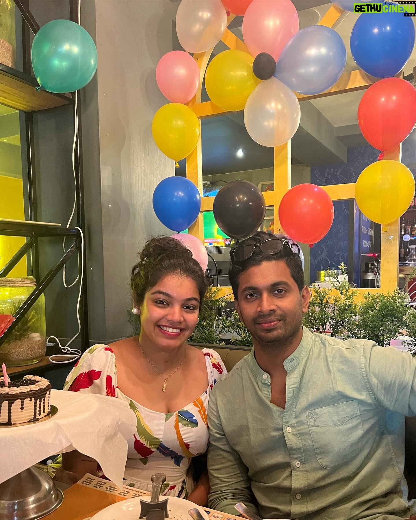 Haritha Nair Instagram - Late post- 28:03:2024 My baby’s first bday with me❤️🥺 Well, some of you know Haritha and I are small thing matter people, we do have the competition of who surprise who the most and in the league I lead in the ratio to 6:4, however, she made a surprise visit on my bday (March 9) to Dubai and geared up her score a bit. Although she even said that, she didn’t want me to come for her bday, which she was looking forward to celebrate with all her loved ones in Mumbai, hence this year will be the only year that she is in India and being single, but little did I know, that my presence would make her day a bit better. So I flew all the way to surprise her, and you know what more than her, I enjoyed the fun with her family, friends, dear and near ones!! Baby- my love for you has increased only in every passing moments, there is no limit in love when it comes to you, you matters the most to me, you mean the world to me and I don’t want any such a moment to pass by as if it looks more better in the future, No! Every moment with you is, I wanna capture as there is no tomorrow! I appreciate everything that you do, you are more then that I could ever ask, I always admire how perfect we are for each other, and all I want is the best things yet to come and we will celebrate many more birthdays together! I love you so so much😘❤️❤️ Last but not the least: I still lead the ratio 7:4 😜😌😌