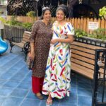 Haritha Nair Instagram - Lunch date with Fam💕 (2/3) My Parents have been biggest pillar of strength and support throught!! Thank you Amma Acha for making me who I am. Specially mentioning @nair00905 my Amma who I fight with every single day😛 she's my best friend😘 With every birthday,one thing that hits is how my parents are ageing too with me!! Hence I wanted to spend few hours of the day with them. Last birthday I was selfish enough to go for a solo trip but this year I made it a point to celebrate it with my loved ones Swipe onto the 3rd picture to see the cutest addition to our small family. You complete us💞 @sanoj_riyan