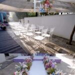 Haritha Nair Instagram - Everyone is still praising about the decor on our engagement day!! @red_dot_events had left no stone unturned to make this day a memorable one. From the time of discussion to THE DAY everything went very smoothly. These guys have been very creative,only gave our ideas and vision as to how we want it to be an outdoor setup (which is trending rn) but also it should stand out. They came up with this theme of Santorini,Greece where everythings white with pop of colours (that was our overall theme). Hats off to @red_dot_events for putting in their best foot forward and we really cant wait to work with you guys for the wedding💃🏻