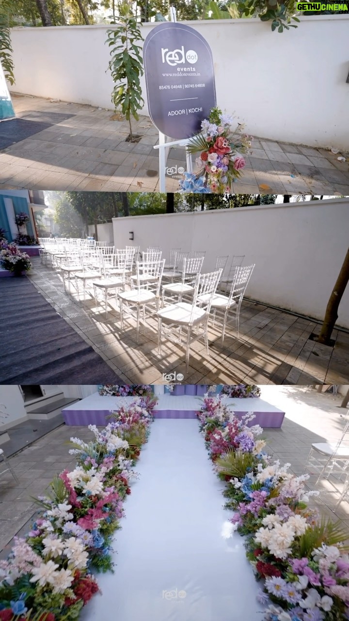 Haritha Nair - 4.2K Likes - Everyone is still praising about the decor on our engagement day!! @red_dot_events had left no stone unturned to make this day a memorable one. From the time of discussion to THE DAY everything went very smoothly. These guys have been very creative,only gave our ideas and vision as to how we want it to be an outdoor setup (which is trending rn) but also it should stand out. They came up with this theme of Santorini,Greece where everythings white with pop of colours (that was our overall theme). Hats off to @red_dot_events for putting in their best foot forward and we really cant wait to work with you guys for the wedding💃🏻