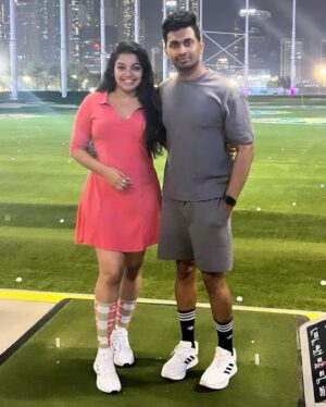 Haritha Nair Instagram - Golf Day⛳️

Loser🤣 @sanoj_riyan