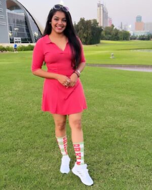 Haritha Nair Instagram - Golf Day⛳️

Loser🤣 @sanoj_riyan