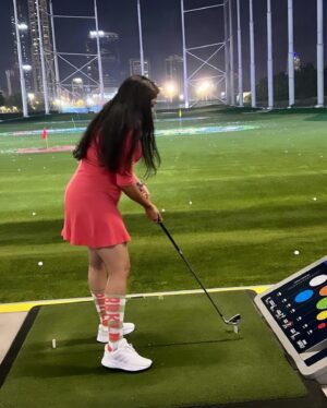 Haritha Nair Instagram - Golf Day⛳️

Loser🤣 @sanoj_riyan