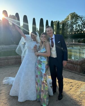 Haritini Iliadou Instagram - Your love and kindness are truly inspiring. You do the world better when you’re around. So proud of you! 
Best wedding ever ✌🏻🤍
#martatomwedding #barcelona