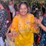 Harshita Ojha Instagram - Vrindavan and barsana dham ki phoolon waali holi mumbai me manayi 🪷🧿❤️🙏 #holi #vrindavan #vrindavanholi #barsana #barsanaholi #phoolonkiholi #harshitaojha