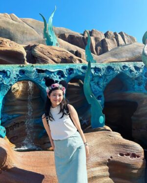 Haruka Tateishi Instagram - ディズニーシー🐬🐠🧜‍♀️🐚💕
この前久しぶりに急遽行ってきました🪸

本格的に暑くなってきたので体調お気をつけくださいね🙇‍♀️

#disneysea