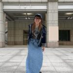 Haruka Kudo Instagram - . May the "4th" Be with you.なGWでした！⚔️🚀🪐 　　　　　　　　　　　　　　　　　　　　　　　　　　　　　　 📸1、2 t-shirt:used skirt:@amail_official jacket: #cyabn 📸8、9 tops:@kastane_ bag:@polene_paris