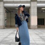 Haruka Kudo Instagram - . May the "4th" Be with you.なGWでした！⚔️🚀🪐 　　　　　　　　　　　　　　　　　　　　　　　　　　　　　　 📸1、2 t-shirt:used skirt:@amail_official jacket: #cyabn 📸8、9 tops:@kastane_ bag:@polene_paris