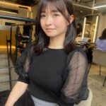 Haruka Momokawa Instagram - 髪の毛が少しお姉さんになりました🫢 ミクさん @ways_3939 にカットしてもらえて嬉しい☺️ 可愛くなりました☺️❤️ @takahiro_numa さんにも久々に会えて嬉しかったです👏 #ways #表参道 #美容室 #くびれヘア #くびれ巻き #ヘアアレンジ #ヘアサロン #japanesegirl #idol