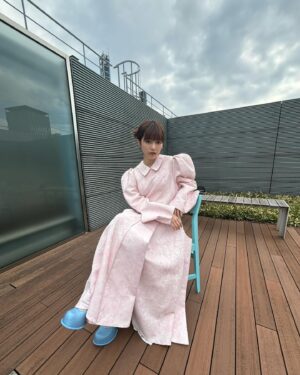 Haruka Shimazaki Instagram - ☁️🎀👶🏻

👗 @hao_yoshienunoda 
💄 @mana_oha