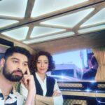 Hasibe Eren Instagram - @hakimatvdizi bu akşam @atvturkiye ‘de… Biz Cem kardeşceezimle sette 🌟