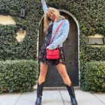 Hassie Harrison Instagram - you can take the girl out of texas...but she’s still gonna wear her damn cowboy boots!