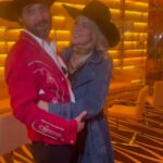Hassie Harrison Instagram - Thanks @cowboysindiansmagazine for the love and this sweet video. So proud of my baby for launching his @binghams_bourbon_ Good luck to everyone competing in the rodeo finals! 🥃🥳