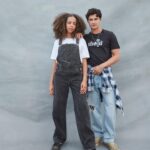 Hayley Law Instagram - More ’90s goodness ✨💿 🤍 from @levis SilverTab. I’m obsessed with these throwback overalls 😍 get ‘em now @kohls. @gavinleatherwood is not included with purchase. #liveinlevis #kohlsfinds #ad