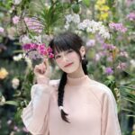 Hayley Woo Instagram - 猜猜我在哪里～ 🌸🌺 📸 @jiaqiwoo