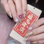 Hayley Woo Instagram - 2024我要暴富！ Thank you @princessscottage for this lovely set of CNY nails!