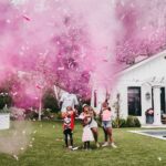 Hazel Renee Instagram - Holy…Moly…Donut…Shop🫣🎉✨ Another Princess 👑 Is Joining The Gang Ya’ll💚 The Real Question Remains…Are We Done Yet @money23green ?!? 👀 We Outta Control #PartyOfSix #GirlVibes #GenderReveal #LoveBabies 🩷🎀💞