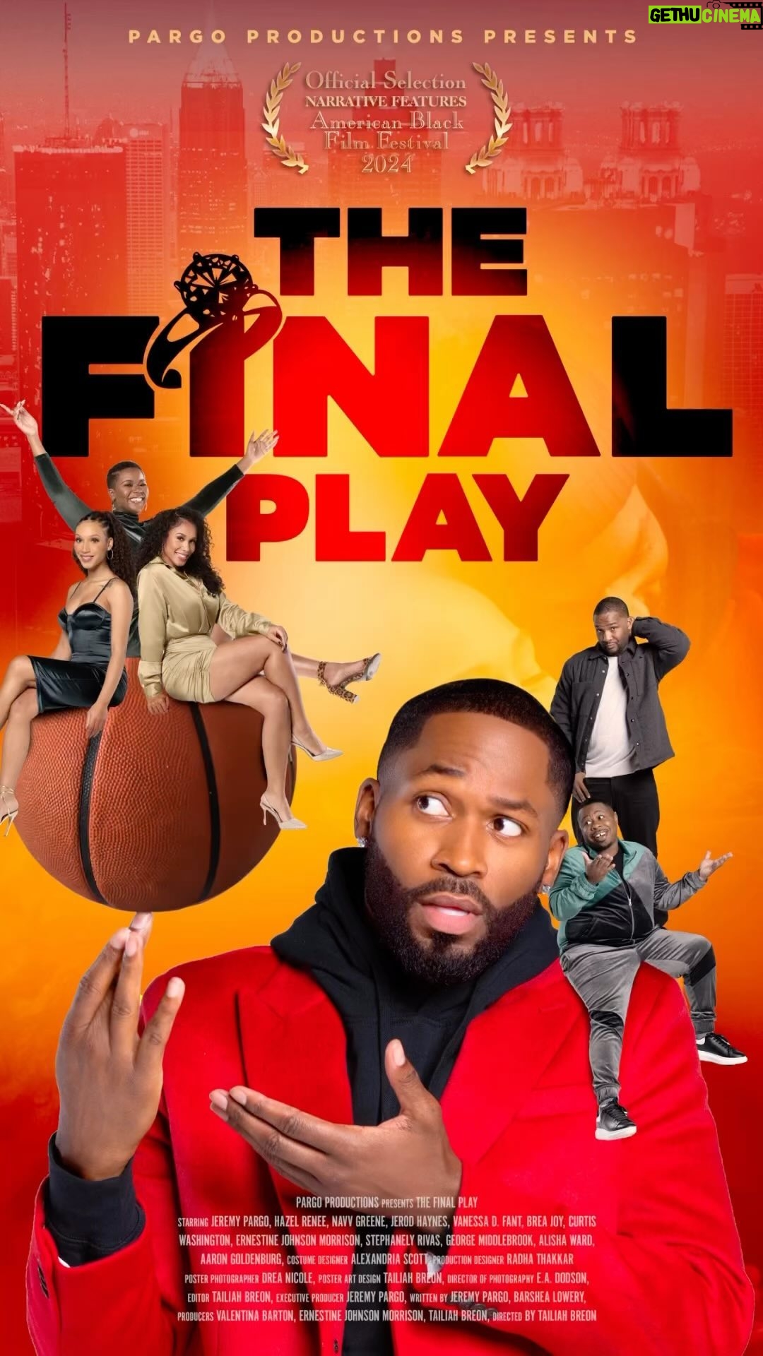 Hazel Renee Instagram - 🎉 We’re in the running! “The Final Play” has landed a nomination for the Narrative Feature @americanblackfilmfestival ! 🏆🎥 Don’t miss our heartfelt, humorous journey that speaks directly to the soul. 📅 Mark your calendars! Experience the magic at our U.S. premiere at ABFF from June 12-16 in Miami Beach, and join us online from June 17-24 on ABFF PLAY. Show some love in the comments! #TheFinalPlay #PargoProductions #ABFF2024 #BlackCinema #FilmPremiere #NarrativeFeature #BlackFilmmakers #FilmCommunity