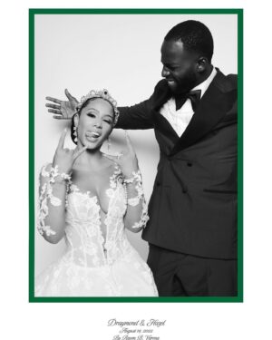 Hazel Renee Instagram - Out Of All The Things In 2022 The Best Part Was Getting Married To My Person. Not A Title But THEE Person I Need When I’m Up. When I’m Down. To Vent To. To Laugh With. To Cry On. To Smile At. To Turn Up With. To Cuddle Up With. To Argue. To Love On. To Do This Here Life With!!

All I Know Is Marriage Is NOT For The Weak! Everyday It’s A Choice To Do Right By Someone Else. To Be Selfless And To Place Someone In Your Shoes And Be Kind And Show Up To Give Them Unconditional Love. To Love Them Through Their Flaws. To Make Room For Mistakes. To Learn And Grow Together. To Remove The Pressure Of Being Perfect And Let Your Hair Down. To Trust Without Limits. To Have A Partner To Weather The Storm With While Embarking On The Beautiful Days. To Make Life Brighter and Easier For. To Continue To Pray Over And Uplift Even When Things Just Seem Outta Whack. 

My Person. My Bestfriend. My Husband. MI AMOR. We Are The Same Type Of Wild But Differ In Taste Buds. @money23green You Have Changed Me From Elsa To MamaB While Still Allowing Me To Be ME. I Can’t Thank God Enough For YOU! I Love You Always💚 Look What Just Having Fun Turned Into When That Fork In The Road Came Stared At Me! Thank You To Our Family & Close Friends That Shared In & Supported Our Journey & Big Weekend! It Was Thee Littest🔥😜 #ForeverSeeingGreen #BlackLove  #WeGoinBeLivingLikeThisForTheRestOfOurLIVES 💚

Wedding Planner: @diannvalentine 
Photographer: @ravieb @stanlophotography 
Makeup: @enhancedbyteisha 
Hair: @darealterrencedavidson 
Wedding & Reception Gown Of My DREAMS: @inesdisanto 

MADE IT TO VOGUE! VOGUE YALL!! Link Lives Forever: https://www.vogue.com/slideshow/draymond-green-hazel-renee-san-diego-wedding?fbclid=PAAaaeh-0pN4CWPJNvTN0CGNyMGFd5SJ54QT5DhQLSXZ0XDa4xg7qPHo_3wDM