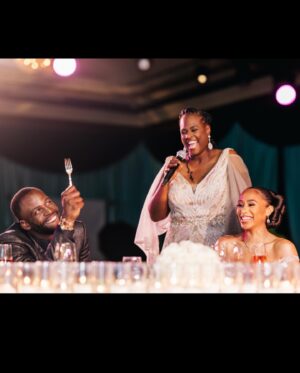 Hazel Renee Instagram - Out Of All The Things In 2022 The Best Part Was Getting Married To My Person. Not A Title But THEE Person I Need When I’m Up. When I’m Down. To Vent To. To Laugh With. To Cry On. To Smile At. To Turn Up With. To Cuddle Up With. To Argue. To Love On. To Do This Here Life With!!

All I Know Is Marriage Is NOT For The Weak! Everyday It’s A Choice To Do Right By Someone Else. To Be Selfless And To Place Someone In Your Shoes And Be Kind And Show Up To Give Them Unconditional Love. To Love Them Through Their Flaws. To Make Room For Mistakes. To Learn And Grow Together. To Remove The Pressure Of Being Perfect And Let Your Hair Down. To Trust Without Limits. To Have A Partner To Weather The Storm With While Embarking On The Beautiful Days. To Make Life Brighter and Easier For. To Continue To Pray Over And Uplift Even When Things Just Seem Outta Whack. 

My Person. My Bestfriend. My Husband. MI AMOR. We Are The Same Type Of Wild But Differ In Taste Buds. @money23green You Have Changed Me From Elsa To MamaB While Still Allowing Me To Be ME. I Can’t Thank God Enough For YOU! I Love You Always💚 Look What Just Having Fun Turned Into When That Fork In The Road Came Stared At Me! Thank You To Our Family & Close Friends That Shared In & Supported Our Journey & Big Weekend! It Was Thee Littest🔥😜 #ForeverSeeingGreen #BlackLove  #WeGoinBeLivingLikeThisForTheRestOfOurLIVES 💚

Wedding Planner: @diannvalentine 
Photographer: @ravieb @stanlophotography 
Makeup: @enhancedbyteisha 
Hair: @darealterrencedavidson 
Wedding & Reception Gown Of My DREAMS: @inesdisanto 

MADE IT TO VOGUE! VOGUE YALL!! Link Lives Forever: https://www.vogue.com/slideshow/draymond-green-hazel-renee-san-diego-wedding?fbclid=PAAaaeh-0pN4CWPJNvTN0CGNyMGFd5SJ54QT5DhQLSXZ0XDa4xg7qPHo_3wDM