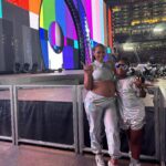 Hazel Renee Instagram – ✨🪩 R E N A I S S A N C E  x 2 @ 30 🪩✨
Last Night The #BeyDay BDay Show Was AMAZING In LA! But Sharing Our Love For Music Together In The Bay A Few Days Before With My BabyGirl @olivej_ Was Priceless! Both Experiences Were Next Level Honeeyyyy! Queen @beyonce Wheww🐝  #Renaissance #Outside #SuperBlueMoon #RWT #DianaROSS #BabyVibes💄: @briamakeup 📸: @ravieb (with the impromptu🤰🏽❤️You)