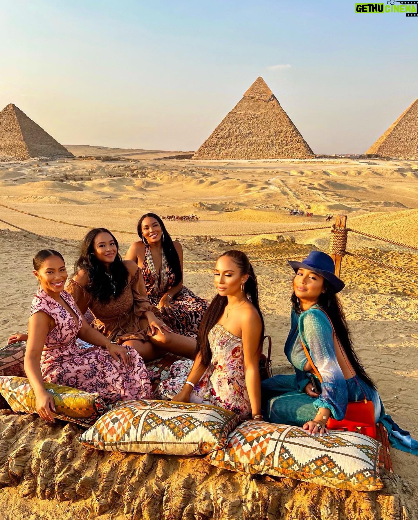 Hazel Renee Instagram - ✨The Peace That You Can Not Buy✨ So If Y’all Remember A Few Weeks Back On My Story I Mentioned Abruptly Leaving This Beautiful Mystery Location Celebrating My Dear Friend @shavonti BIRTHDAY🎂🎉🎉Because I Had Booked A Job (that I can’t wait to share!) My Dawwggg Had Us Out In Egypt Ya’ll🐪 The G’s & I Love You 4L🔒 #WeHadAtime #TravelNoire #Egypt