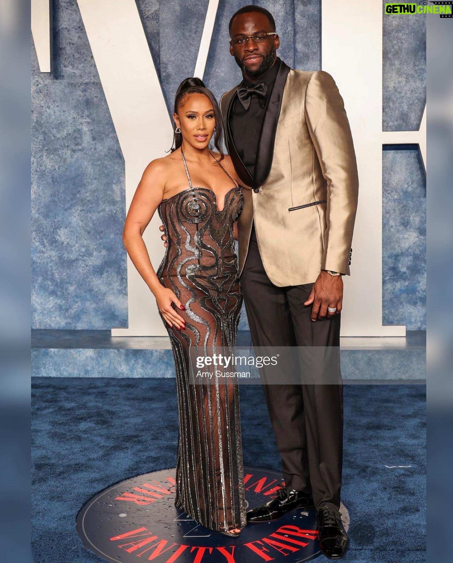 Hazel Renee Instagram - 💫ITS ALWAYS US💫 @vanityfair Oscar’s After Party With My Love @money23green MakeUp: @briamakeup Hair: @hairbypkk Dress: @alietteny Dressed By: @marisabakernm #VanityFairOscarsParty #VFOscars #BlackLove #BlackExcellence
