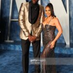 Hazel Renee Instagram - 💫ITS ALWAYS US💫 @vanityfair Oscar’s After Party With My Love @money23green MakeUp: @briamakeup Hair: @hairbypkk Dress: @alietteny Dressed By: @marisabakernm #VanityFairOscarsParty #VFOscars #BlackLove #BlackExcellence