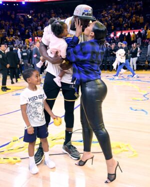 Hazel Renee Instagram - 💙For The Road Less Traveled…This Journey💛 FINALS BOUND BAYYBEEE Ya’ll Doing It! YOU Doing It!! Let’s Get It Mi Amor @money23green THEE BEST IN THE WEST 🥳🎉
#WesternConferenceCHAMPS #MissingOurBigGirlOlive 
#WeGoingToTheShipWhaWhaWeGoingToTheShip