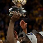 Hazel Renee Instagram – 💙For The Road Less Traveled…This Journey💛 FINALS BOUND BAYYBEEE Ya’ll Doing It! YOU Doing It!! Let’s Get It Mi Amor @money23green THEE BEST IN THE WEST 🥳🎉
#WesternConferenceCHAMPS #MissingOurBigGirlOlive 
#WeGoingToTheShipWhaWhaWeGoingToTheShip