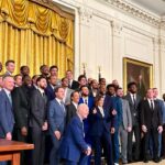 Hazel Renee Instagram - WOW! What An Experience Con Mi Amor At The @whitehouse !! Always Grateful To Share In These Moments With You @money23green Congratulations💚 What A Honor For The Champs Feeeelinnngggg Very Presidential ✨ SN: @vp knew exactly who I was wearing and shared her love of the shoulder pads with me. -Nancy Pelosi knew who I was and came up to me and said how my man is her favorite and she loves the way he plays….I’m just sayin lol -I took a bunch of napkins out of Jackie O restroom because the secret service told me to🤷🏽‍♀️ The Details on Big Pink💖 Suit: @sergiohudson Dressed By: @marisabakernm @codeconciergela Glam By: @hairbypkk @enhancedbyteisha D’s Custom Suit: @richfresh #DubNation #Warriors #WhiteHouse #BarbieCore💞
