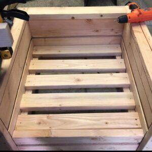 Heather Matarazzo Instagram - The pandemic was a shit show and also unearthed a love I wouldn’t have given myself an opportunity to discover: woodworking. 

My wife and I had just moved into a back house in North Hollywood six months prior. We were so happy to finally give our dogs their first yard ever!!! With outdoor space came the need for outdoor furniture…. Which I thought was woefully too expensive for what kind of quality it was. So when the pandemic rolled around and I was losing my mind, I got a case of the divine fuck its, looked up DIY plans and got to work. 

It was my first time using a saw, a sander, a drill…. I learned how to measure and cut. I learned about angles. I learned about patience and persistence. 

I’m historically one who doesn’t stick with something for very long; crochet, pogo sticking, painting, etc. I either get bored or I find my brain simply won’t connect the proper neurons for me to fully grasp what I’m attempting to do. 

However, woodworking clicked. 

I had shared with my birth dad’s wife how  thankful I was to discover this love and she surprised me with “Well, your father was an excellent woodworker. He loved working with his hands.” 

It’s funny how that works. 

Now, as 2023 wraps up I find myself in a different place- physically, emotionally, mentally, spiritually, my love for the solitary meditative experience of building/creating has stayed with me and continues to grow. Just like the trees that gave their lives for the wood I’m privileged/honored to utilize. 

(Side note: if you’re looking to get into woodwork, don’t be shy is calling tree trimming places and seeing if they’d be open to sharing the wood they’ve cut instead of having it go into a wood chipper.) 

If you’ve read this far might I also suggest following @timetravelerstudio , who is an EPIC woodworker and inspires me on the daily!!! They’re a true fucking artist! 

Now back to building my shelves. 

Hope y’all have a wonderful holiday season and I’ll see you in 2024….