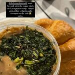 Heather B. Instagram – MY WORD today was “KINDNESS.” 

I was reminded this morning in my prayer time that every. single. day folks are dealing with TRYING TO HEAL. 

TRYING TO FIND PEACE. 

TRYING TO FIND PURPOSE. 

I thought it would be “kind” to bring in some of my HOMEMADE VEGAN BLACK EYE PEA PEPPER SOUP w/grilled collards for the #SWAYINTHEMORNING Team. 

Kind acts don’t have to cost much. 

Black eyed peas, onions, celery, green pepper, garlic and collard greens were inexpensive things to grab at the store, however the smiles, thank you’s and warm bellies provided a wealth of fullness for us all. 

Plus! Well at least for 30 minutes…healing, peace and purpose was all simmered up in a little happy bowl. 

So thank you @realsway @itstracyg @iammikemuse @torchington itsreallydb and  @5alani for y’all’s overwhelming compliments on the soup. 🥹🥰

And if I can, I’d like to encourage you all to have a BEAUTIFUL WEEKEND and BE KIND (because you never know what folks are going through) when you’re given the opportunity to. 

#TheHappyHourwithHeatherB
#BEKIND
#THANKYOUGOD