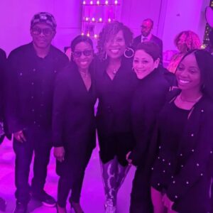 Heather B. Instagram - SWAY wouldn't let Me, Uzi and Ashley be GREAT! 🤣🤣🤣

How 'bout we tried to tell @realsway " THIS IS A GIRLS ONLY  PIC" but he said..."Naaaaw! H.B. I'm getting in this one with the LEGEND @msgladysknight 🤣🥰 

Low key... I'm not even mad at him. 🤣🤣🤣🤣

****And just so yall know...The Amazing Ms. Gladys will be 80 May 28th. 

We were all out last night CELEBRATING another LEGEND. MY (industry) Auntie 80th Birthday The. One. The ONLY. MS. PATTI LABELLE. 👑👑👑👑💐💐💐💐💐💐

CAN YALL IMAGINE GOD BLESSING YOU SO MUCH THAT YOU LIVE TO SEE 80 and LOOK THIS GOOD??? 

MORE PICS TO COME!