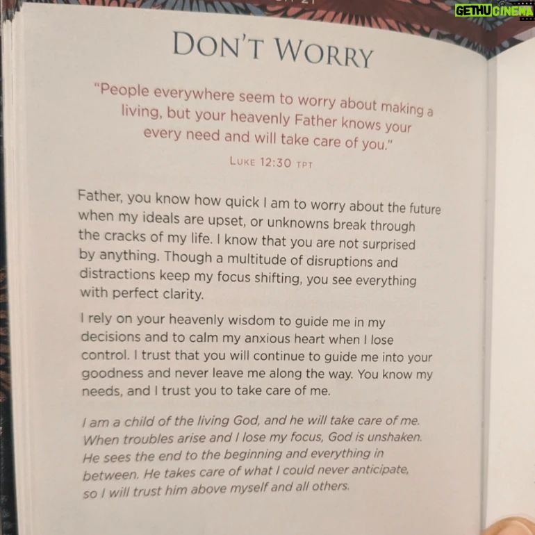 Heather B. Instagram - GOD MORNING! 🌄 So we already know how GREAT we feel when a loved one, a friend, a colleague or someone you trust says, "Don't worry...I got you." We immediately calm down and go about our day. Now IMAGINE...THE ONE WHO CREATED US. MADE US. KNOWS EVERYTHING. EVERY HAIR ON OUR HEAD IS SAYING...."I. KNOW. YOUR. EVERY. NEED. AND I WILL. TAKE. CARE. OF. YOU!!!" And we STILL walk around worrying???? NAW! WHAT KINDA LOGIC is THAT??? Let me remind you today that the devil is an absolute LIAR! Sign up today and humbly go about your day as a member of GOD'S "worry~free" Program! I'M IN!! 😊 SO....LET IT GO!!! LET IT GO! LET IT GO!!! Worrying is stealing your time. AMEN! #THEHAPPYHOURWITHHEATHERB #THANKYOUGOD