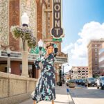 Heather Headley Instagram - I was across the street working on something else, but the theater girl in me had to stop in at the @paramountaurora a couple weeks ago. I got to see an old friend. Met some new ones. And tried to stop traffic 😆! Thanks to @amynelsonphoto.
