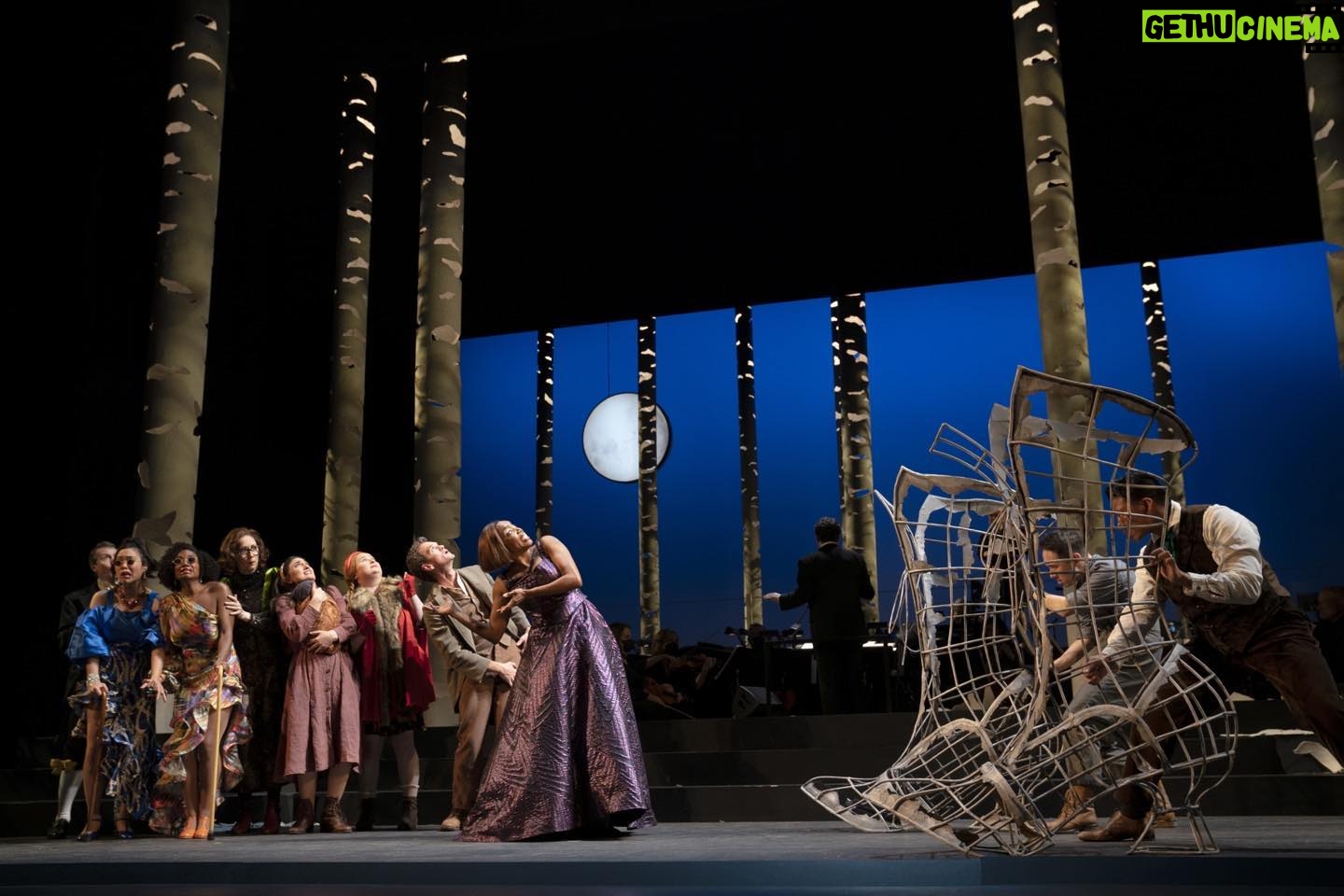 Heather Headley Instagram - What giant?! I’m so proud of these amazing people I get to call cast mates! ‘So proud of what they can do with a formidable, but beautiful musical ‘giant’ in less than two weeks. 5 shows more…. #intothewoods @nycitycenter Picture: @joanmarcus #grateful
