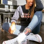 Heather Headley Instagram - In honor of my #sweetmagnolias, @jogarciaswisher and @real.brooke.elliott! I’m so blessed to be on the journey through #serenity with you and to call you friends…sisters 😉! #girlcrush #converse @converse #shoes no better day to wear them.