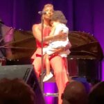 Heather Headley Instagram - A few weeks ago, I did a show at @atthemac, when I had a surprise, and incredibly cute visitor run out on stage to say hello to me. I traveled in that day for the show, and hadn’t seen much or enough of her. She asked her dad if she could come out and see me, and then proceeded to steal the show…and anything that was left of my heart. I asked her if she wanted to stay while I sang the next song which happened to be #WhenSheLovedMe (@randynewmanofficial, #ToyStory). It is now a moment that will stay sheltered in my mind and heart forever. A friend, who was there, snuck this picture and sent this to me, reminding me how much I love and miss her and our sons, and their amazing daddy…and just how blessed I am to be theirs. #mommydays #happysunday