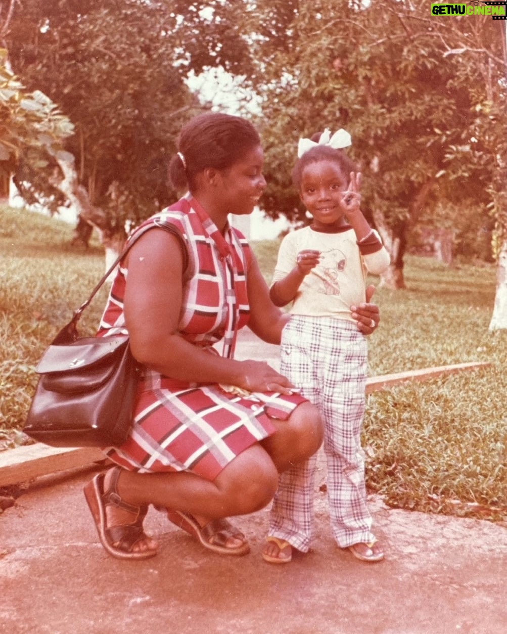 Heather Headley Instagram - This may be one of my favorite pictures. I always would watch this picture and think my mother was SOOOO old in it, and as I do the math, she was still in her late 20s. Beautiful. Trinidadian. And proud of me for knowing the answer to ‘how old are you!’ She’s been proud of us all my life. Protecting us. Fighting for us. Supporting us. And praying for us. She’s a good mommy…and I’m grateful!