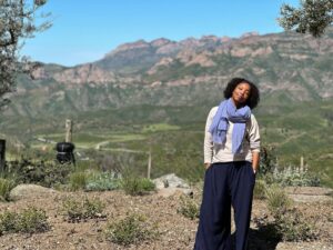 Heather Headley Instagram - I told my husband we should have some family time and get away for #springbreak…just us!  And I can’t say he didn’t listen! We were #offthegrid. #justus…well, and God, and birds, and a coyote at one point, and all THIS…. 
It was pretty magical…God was showing off in every minute in those mountains 😉!
#backtolife #backtoreality