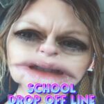 Heather Land Instagram - The School Drop Off Line….