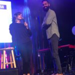 Heather Land Instagram - In 2018 I was in my fifth year of single-mom-life with two kids, starting a new career at 42 doing something I knew nothing about. This guy was the production manager on my first tour. He was young and single - never wanted to get married or have kids. So of course, we fell in love and got married on 10.10.2020. I just want to say to all of you who may be discouraged and in a weird purgatory-phase of life, YOU NEVER KNOW WHAT GOOD THINGS MAY BE WAITING FOR YOU JUST AROUND THE CORNER. 😊❤️ I’m so glad that I have stayed open and said yes to whatever unexpected things God has brought my way. In the words of @drjoedispenza, “The unknown has never let me down.” And I’m especially grateful to be celebrating three of the best years of my life with the best man I know - my husband who didn’t want to be one. I’m glad he stayed open, too. Marrying him was the easiest, best decision I’ve ever made. He’s absolutely killing it at partnership and parenthood! (And I’m not just saying that because I woke up to roses and a scavenger hunt of sweet cards ending in tickets to see John Mayer tomorrow night.) So, here’s to another year of lots of love and lots of laughter. 🥂HAPPY ANNIVERSARY, Stephen Mathew.❤️ You’re my hero.