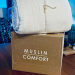 Heather Land Instagram - I have been getting the best sleep thanks to this 365 blanket from @muslincomfort by @theshylamichelle. I can finally sleep under a blanket that is temperature-regulating (perfect for my menopausal self) and I stay cozy (not sweaty) ALL NIGHT LONG! This blanket is also oversized and fits my Cali king bed beautifully. #muslincomfort Although this product was gifted to me, the opinions here are uniquely my own after having actually used and tested the product. (And you can get 10% off with the link in bio)