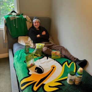 Heather McDonald Instagram - My son Brandon is going to University of Oregon! Swipe RT to see what my inspiration was and the behind the scenes of the making of this video. @uoregon #goducks #juicyscoop @teresagiudice #rhonj #boymom #momsofinstagram #momlife #graduation #heathermcdonald