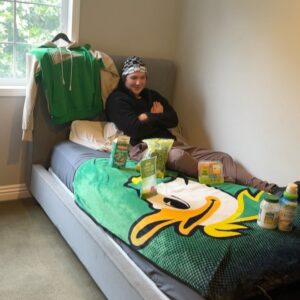 Heather McDonald Instagram - My son Brandon is going to University of Oregon! Swipe RT to see what my inspiration was and the behind the scenes of the making of this video. @uoregon #goducks #juicyscoop @teresagiudice #rhonj #boymom #momsofinstagram #momlife #graduation #heathermcdonald