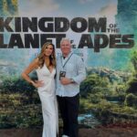 Heather McDonald Instagram - At a movie premiere tonight! Dress is @halston @inez shoes bag @tomford earrings @trinaturk I’m getting the #juicyscoop on #kingdomoftheplanetoftheapes