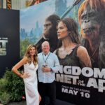 Heather McDonald Instagram - At a movie premiere tonight! Dress is @halston @inez shoes bag @tomford earrings @trinaturk I’m getting the #juicyscoop on #kingdomoftheplanetoftheapes
