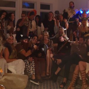 Heather Thomson Instagram - fun night of dress up good vibes in the air! #weekendwarriors #annualfarmparty #50 #vikingvibes #onfire🔥